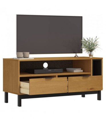 vidaXL TV Cabinet FLAM 110x40x50 cm Solid Wood Pine