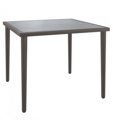 vidaXL Garden Table Grey 48x48x37 cm Steel