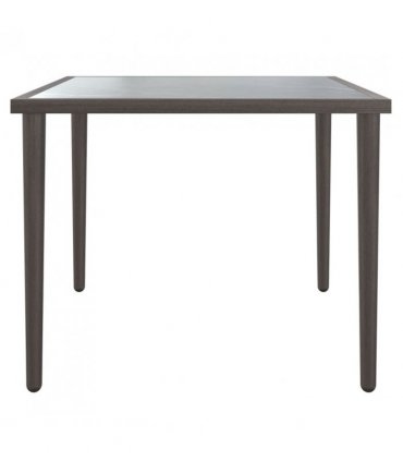 vidaXL Garden Table Grey 48x48x37 cm Steel