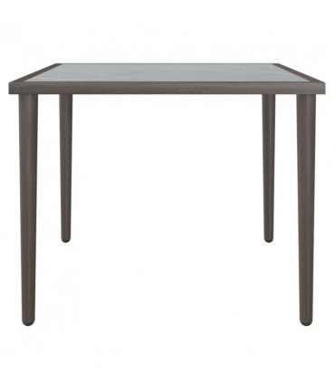 vidaXL Garden Table Grey 48x48x37 cm Steel