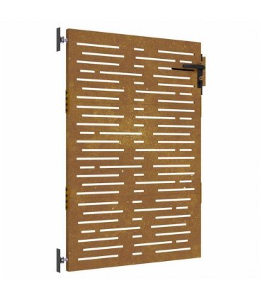vidaXL Garden Gate 85x125 cm Corten Steel Square Design