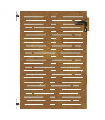 vidaXL Garden Gate 85x125 cm Corten Steel Square Design