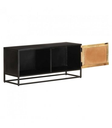 vidaXL TV Cabinet 90x30x40 cm Rough Mango Wood