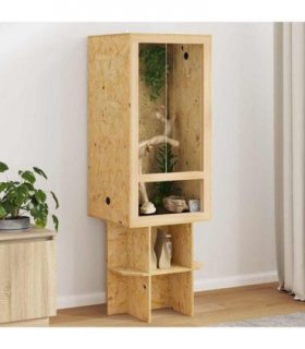 vidaXL Terrarium Brown 50 x 50 x 150 cm OSB