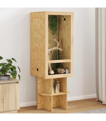 vidaXL Terrarium Brown 50 x 50 x 150 cm OSB