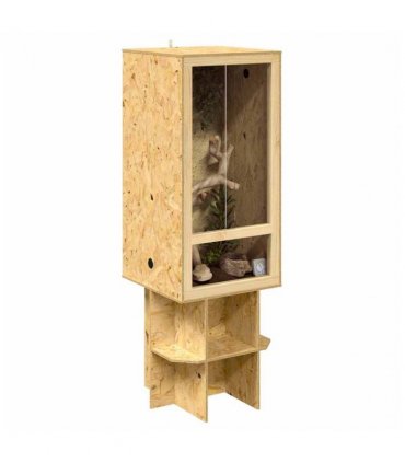 vidaXL Terrarium Brown 50 x 50 x 150 cm OSB