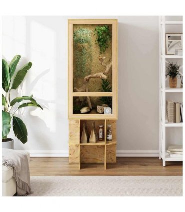 vidaXL Terrarium Brown 50 x 50 x 150 cm OSB
