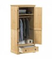vidaXL Wardrobe Corona 76x50x170 cm Solid Wood Pine