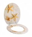 vidaXL WC Toilet Seat MDF Lid Starfish