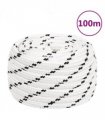 vidaXL Work Rope White 18 mm 100 m Polyester