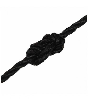 vidaXL Work Rope Black 8 mm 100 m Polypropylene