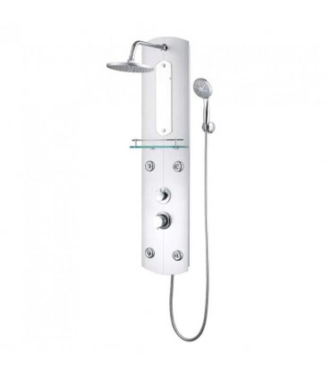 vidaXL Shower Panel Unit 25x43x110 cm Silver