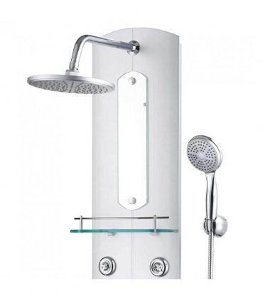 vidaXL Shower Panel Unit 25x43x110 cm Silver