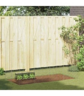 vidaXL Rabbit Cage Silver 200 x 100 x 210 cm Galvanised Steel