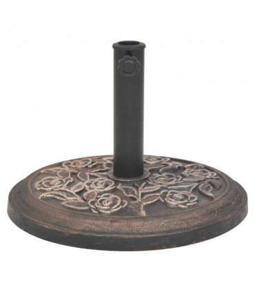 vidaXL Parasol Base Resin Round Bronze 9 kg