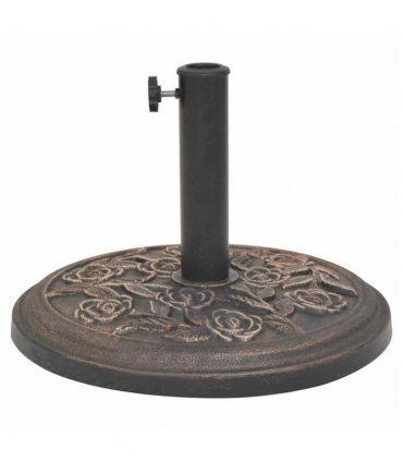 vidaXL Parasol Base Resin Round Bronze 9 kg