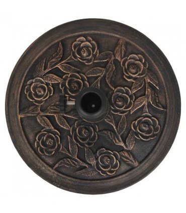 vidaXL Parasol Base Resin Round Bronze 9 kg