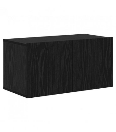 vidaXL TV Cabinet Set Wall-mounted 5 pcs Black Oak Engineered Wood