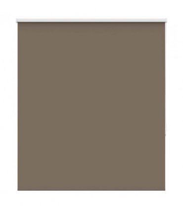 vidaXL Roller Blind Blackout Coffee 125x150 cm Fabric Width 121.6 cm Polyester