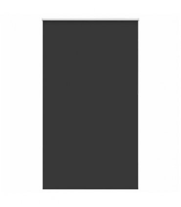 vidaXL Roller Blind Blackout Black 140x210 cm Fabric Width 136.6 cm Polyester