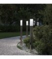 vidaXL Bollard Lights with Outlet 3 pcs 80 cm Stainless Steel IP44