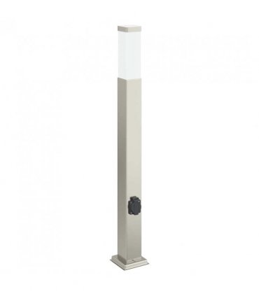 vidaXL Bollard Lights with Outlet 3 pcs 80 cm Stainless Steel IP44