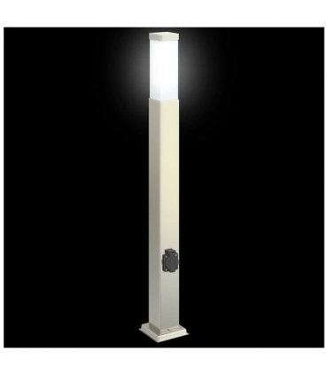 vidaXL Bollard Lights with Outlet 3 pcs 80 cm Stainless Steel IP44