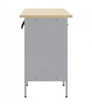 vidaXL Work Cabinet Set with Drawer with Storage 5 pcs Red and Grey