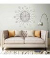 vidaXL Wall Clock Silver 40 cm Metal
