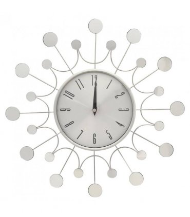 vidaXL Wall Clock Silver 40 cm Metal