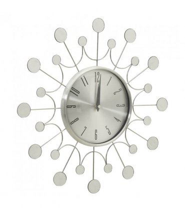 vidaXL Wall Clock Silver 40 cm Metal