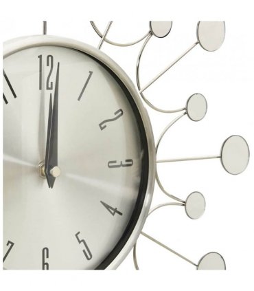 vidaXL Wall Clock Silver 40 cm Metal