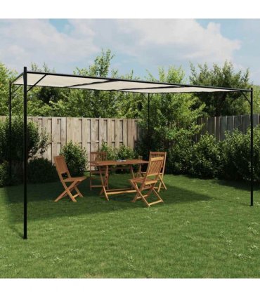 vidaXL Gazebo White 4x4 m 180 g/m² Fabric and Steel