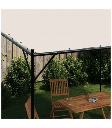vidaXL Gazebo White 4x4 m 180 g/m² Fabric and Steel