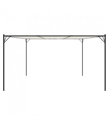 vidaXL Gazebo White 4x4 m 180 g/m² Fabric and Steel