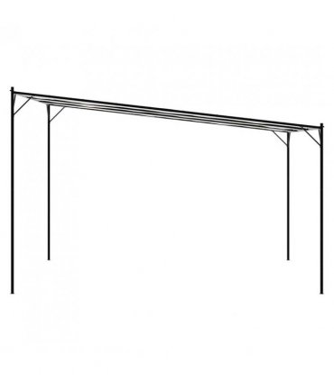 vidaXL Gazebo White 4x4 m 180 g/m² Fabric and Steel