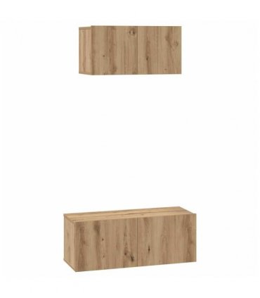vidaXL TV Cabinet Set Wall-mounted 2 pcs Artisan Oak Engineered Wood