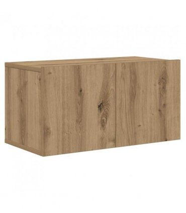 vidaXL TV Cabinet Set Wall-mounted 2 pcs Artisan Oak Engineered Wood