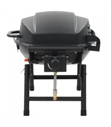 vidaXL Portable Gas BBQ Grill with Cooking Zone Black