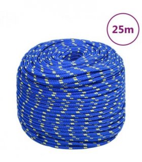 vidaXL Boat Rope Blue 8 mm 25 m Polypropylene