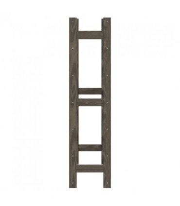 vidaXL Wine Rack for 42 Bottles Grey Solid Wood Pine