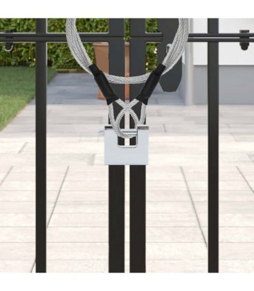 vidaXL Padlock 6 pcs Silver Steel