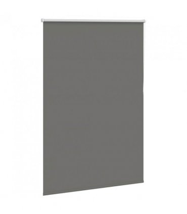vidaXL Roller Blind Blackout Grey 90x130 cm Fabric Width 85.7 cm Polyester