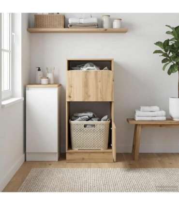 vidaXL Laundry Cabinet Artisan Oak 50 x 68 x 102 cm Engineered wood