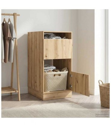 vidaXL Laundry Cabinet Artisan Oak 50 x 68 x 102 cm Engineered wood