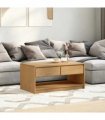 vidaXL Coffee Table SAUDA Oak 99x55x45 cm Solid Wood Pine