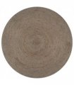 vidaXL Handmade Rug Jute Round 150 cm Grey
