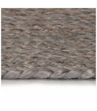 vidaXL Handmade Rug Jute Round 150 cm Grey