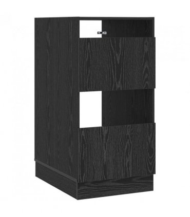vidaXL Laundry Cabinet Black Oak 50 x 68 x 102 cm Engineered wood