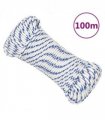 vidaXL Boat Rope White 5 mm 100 m Polypropylene